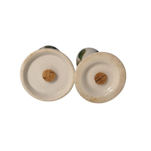 Vtg Blue Ridge Southern Potteries Flower Blossom Salt And Pepper Shakers 5.25" - Picture 4 of 4